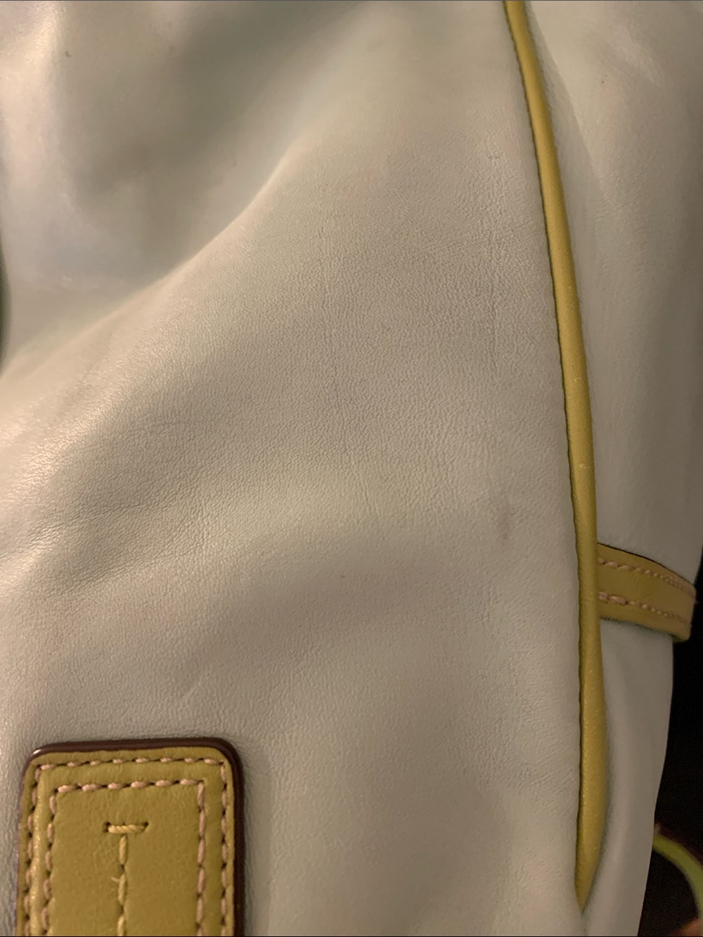 Sale ๐2010 Coach Laura Leather Carryall, in "Seafoam and Lime" - Picture 9 of 16